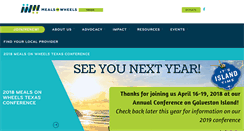 Desktop Screenshot of mealsonwheelstexas.org