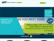 Tablet Screenshot of mealsonwheelstexas.org